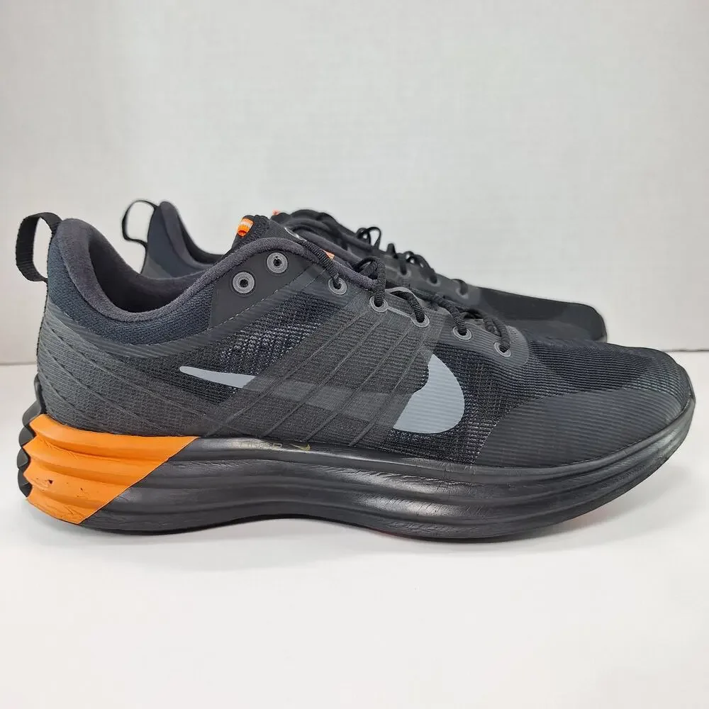 Nike Lunar Roam Mens 12 Black Safety Orange HJ8999-001 Running Shoes Sneakers